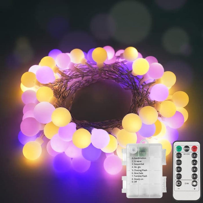 suddus String Lights for Bedroom, 33ft 100 Led Connectable Globe String Lights Indoor, Hanging Fairy Lights Plug in with Remote for Kids Room Dorm Classroom Outdoor Christmas Tree Decor, Warm White