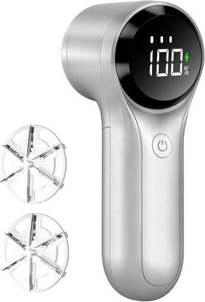 Fabric Shaver, Electric Lint Remover, Rechargeable Lint Shaver, Household Essentials for Clothes, Upholstery, Furniture, Sweater Defuzzer to Remove Pilling, Battery Operated, Birch