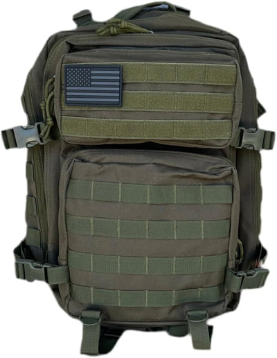 40L Tactical Backpack – 900D/1000D Molle Assault Pack, 3-Day Survival, Hiking, Camping, Travel Gear Ranger Green
