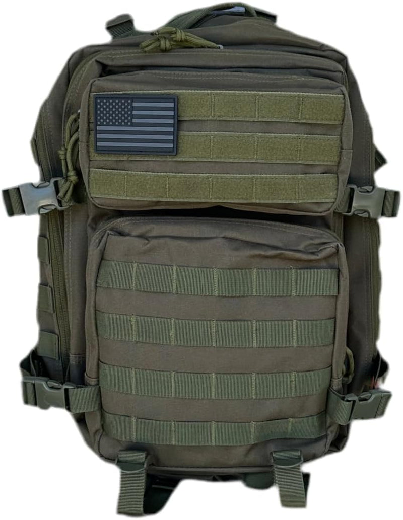 40L Tactical Backpack – 900D/1000D Molle Assault Pack, 3-Day Survival, Hiking, Camping, Travel Gear (BLACKOUT STEALTH)