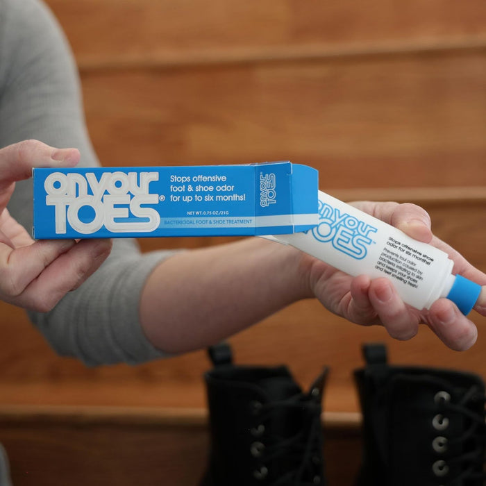 On Your Toes Natural Foot and Shoe Odor Eliminator –Shoe Deodorizer with Body Powder to Neutralize Smelly Odors – Long-Lasting, Fast-Acting Foot Powder for Kids and Adults (4 Pack)