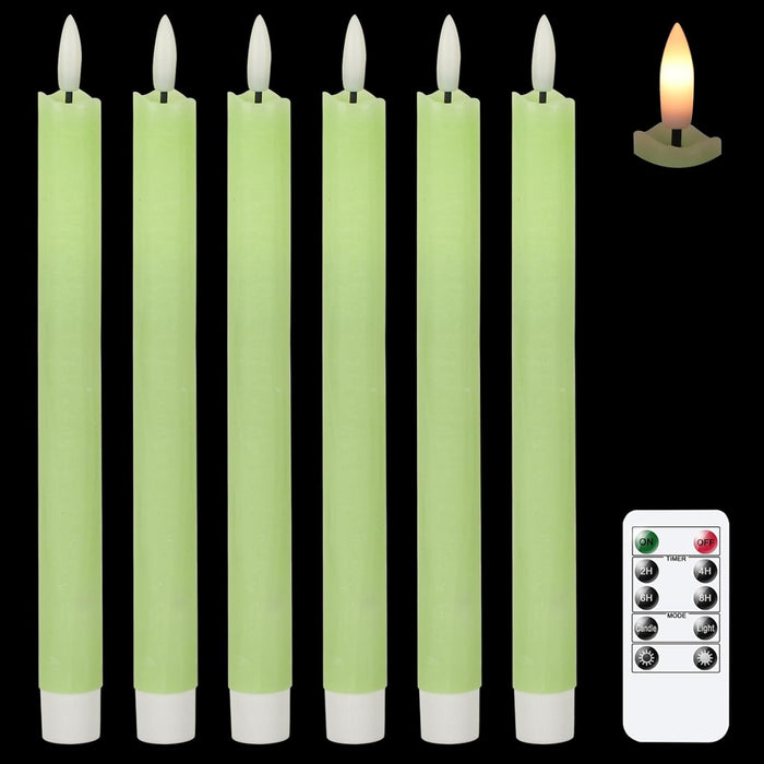 GenSwin Flameless Candles Black 4 Pcs