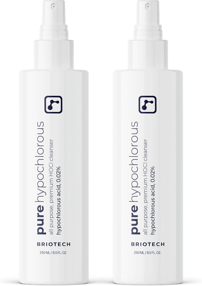 BRIOTECH Pure Hypochlorous Acid Spray and Cleanser, Original Premium HOCl Topical Solution, Multi-Purpose Cleaner, Family Approved & Pet Friendly, 8 fl oz
