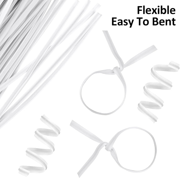 500 Pcs Black Twist Ties, 5" Plastic Twist Ties for Bags, Household & Office Use
