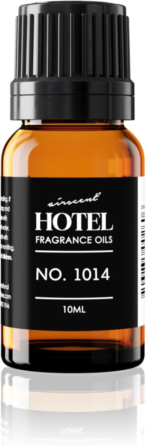 AirScent Hotel Diffuser Oil No. 1014 Inspired by The Ritz Carlton Hotel Scent - Premium Fragrance Oil for Ultrasonic and Waterless Diffusers and Crafting - 10 mL, 0.34 fl oz Glass Dropper Bottle