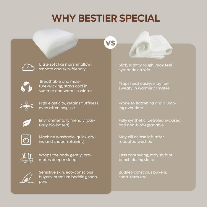 Bestier Skin-Friendly Down Alternative Comforter - Comforters King Size - Sorona® King Comforters with Anti-clumping Fiber, Soft Bedding Comforters All Seasons, Machine Washable - Grey, 104"x90"