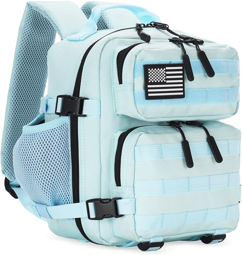 9L Mini Tactical Backpack for Men and Women, Tactical Backpack Small for Hiking, Small Tactical Bag (Purple Tie-Dye)