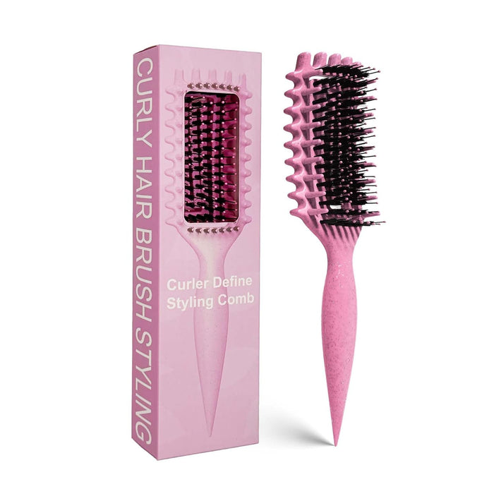 Curly Hair Brush Candybrush Curl Defining Brush for Detangling Shaping and Defining Curls for Women, Men, Wet & Dry Hair (Purple)
