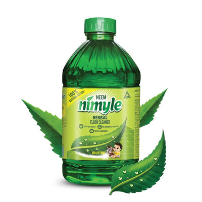 Nimyle ITC's Eco Friendly Floor Cleaner Liquid, Herbal 2L, with Power of Neem for 99.9% Anti Bacterial Protection, Surface Cleaner