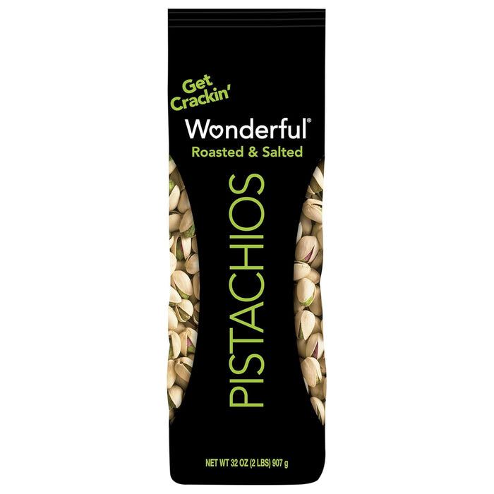 Wonderful Pistachios In Shell, Roasted & Salted Nuts, 48 Ounce Resealable Bag, Protein Snacks, Bulk Snacks, Healthy Snacks for Adults
