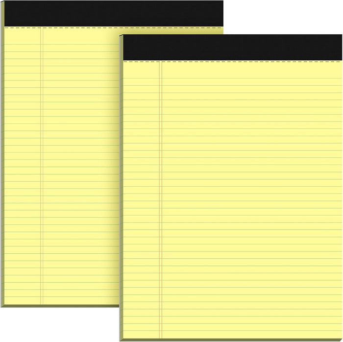 White Legal Pads 8.5 x 11 Narrow Ruled, 3 Pack Notepads College Ruled Pads of Paper With Sturdy Back 37 Lines 70 GSM Paper, Writing Note Pads 30 Sheets Per Writing Pad for Taking Notes, Reminders