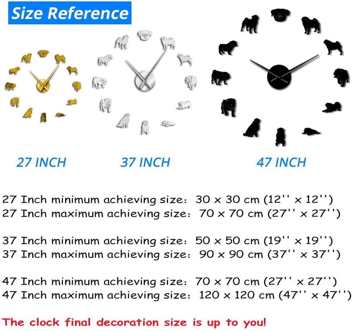 Medicine Heath Care Ambulance Medical Tools Large DIY Wall Clock Acrylic Mirror Effect Wall Stickers Hospital Clinic Decor Watch(Gold,27inch)