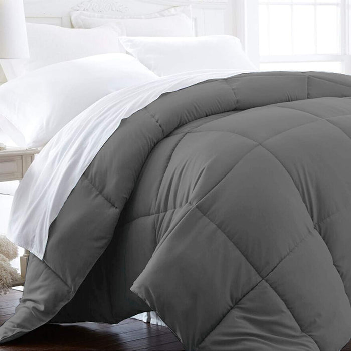 Beckham Hotel Collection Full/Queen Size Comforter - 1600 Series Down Alternative Home Bedding & Duvet Insert - Pure White