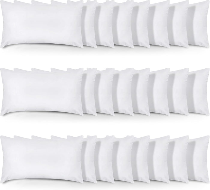 Utopia Bedding Throw Pillows (Set of 4, White), 18 x 18 Inches Pillows for Sofa, Bed and Couch Decorative Stuffer Pillow
