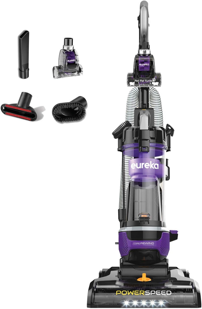 eureka NEU182A PowerSpeed Bagless Upright Vacuum Cleaner, Lite, Blue