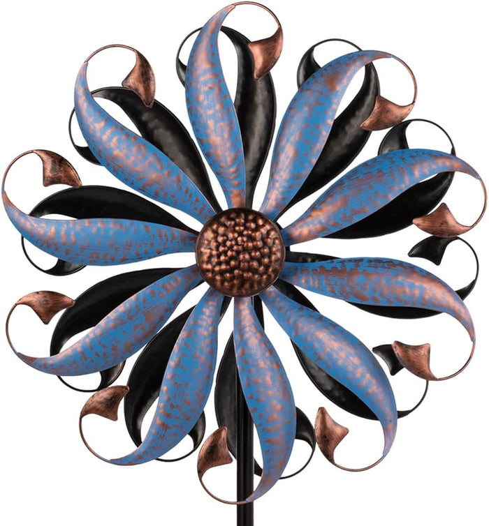 VEWOGARDEN Garden Solar Wind Spinner, Sun Outdoor Metal Wind Sculpture Yard Art Decor for Patio, Lawn & Garden