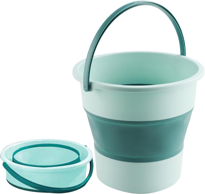 Collapsible Bucket 1.3 Gallon/5L Small Plastic Buckets Household Cleaning Mop Buckets Foldable Water Bucket for Car Wash Fishing Camping Beach (Blue)
