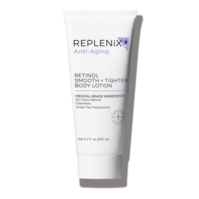 Replenix Retinol Smooth + Tighten Body Lotion, Medical-Grade Anti-Aging Brightening Body Cream for Cellulite & Sagging Skin (6.7 fl. oz)