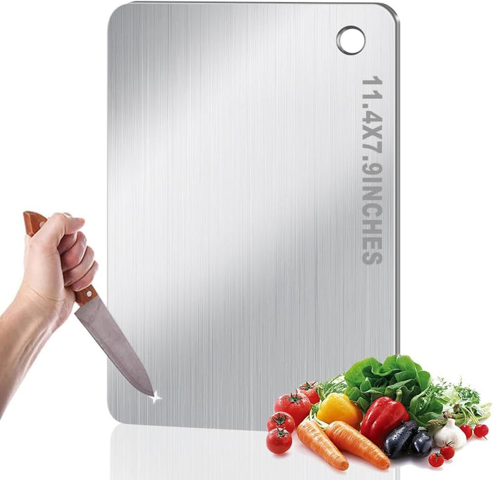 Titanium Cutting Board for Kitchen, Non Stick Chopping Board, Upgrade Double Sided Food-Grade Titanium Board for Kitchen for Meat Cheese Vegetable (X-Medium)