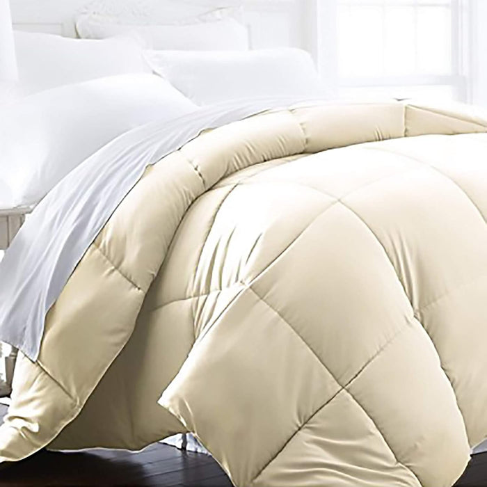 Beckham Hotel Collection Full/Queen Size Comforter - 1600 Series Down Alternative Home Bedding & Duvet Insert - Pure White