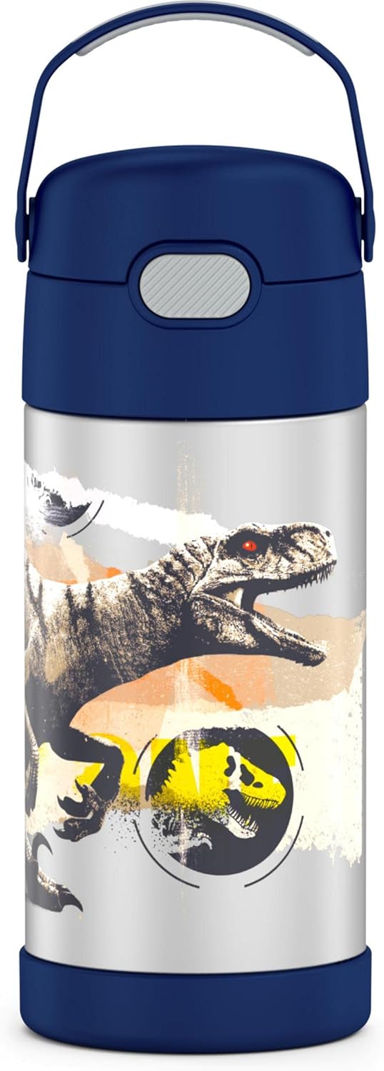 THERMOS FUNTAINER Spider-Man Stainless Steel Water Bottle with Lid, 12 Ounce