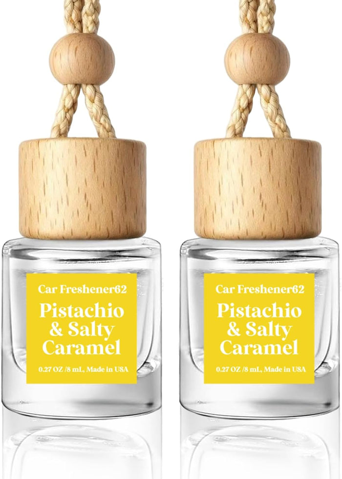 HoogaLife Car Air Freshener Diffuser 2 Pack Hanging Air Freshener Diffuser - Vanilla Cream Fragrance Oil Air D iffuser for Car, 45+ days Long Lasting Fragrance Made in USA C ar Air Fresheners (V54)
