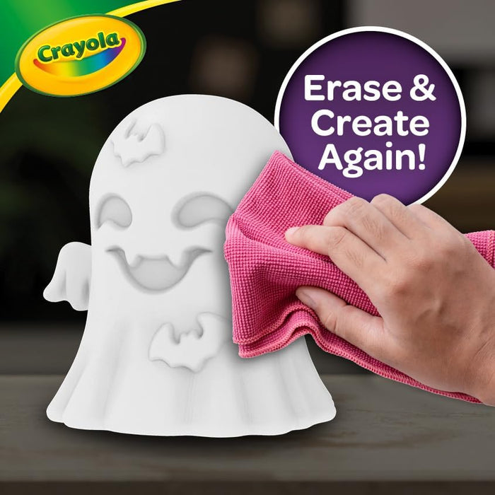 Crayola Light-Ups - Ghost, Light Up Toy Ghost, Reusable Coloring Halloween Toy, Cute Halloween Ghost Decor, Glow in The Dark