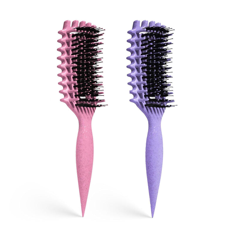 Curly Hair Brush Candybrush Curl Defining Brush for Detangling Shaping and Defining Curls for Women, Men, Wet & Dry Hair (Purple)