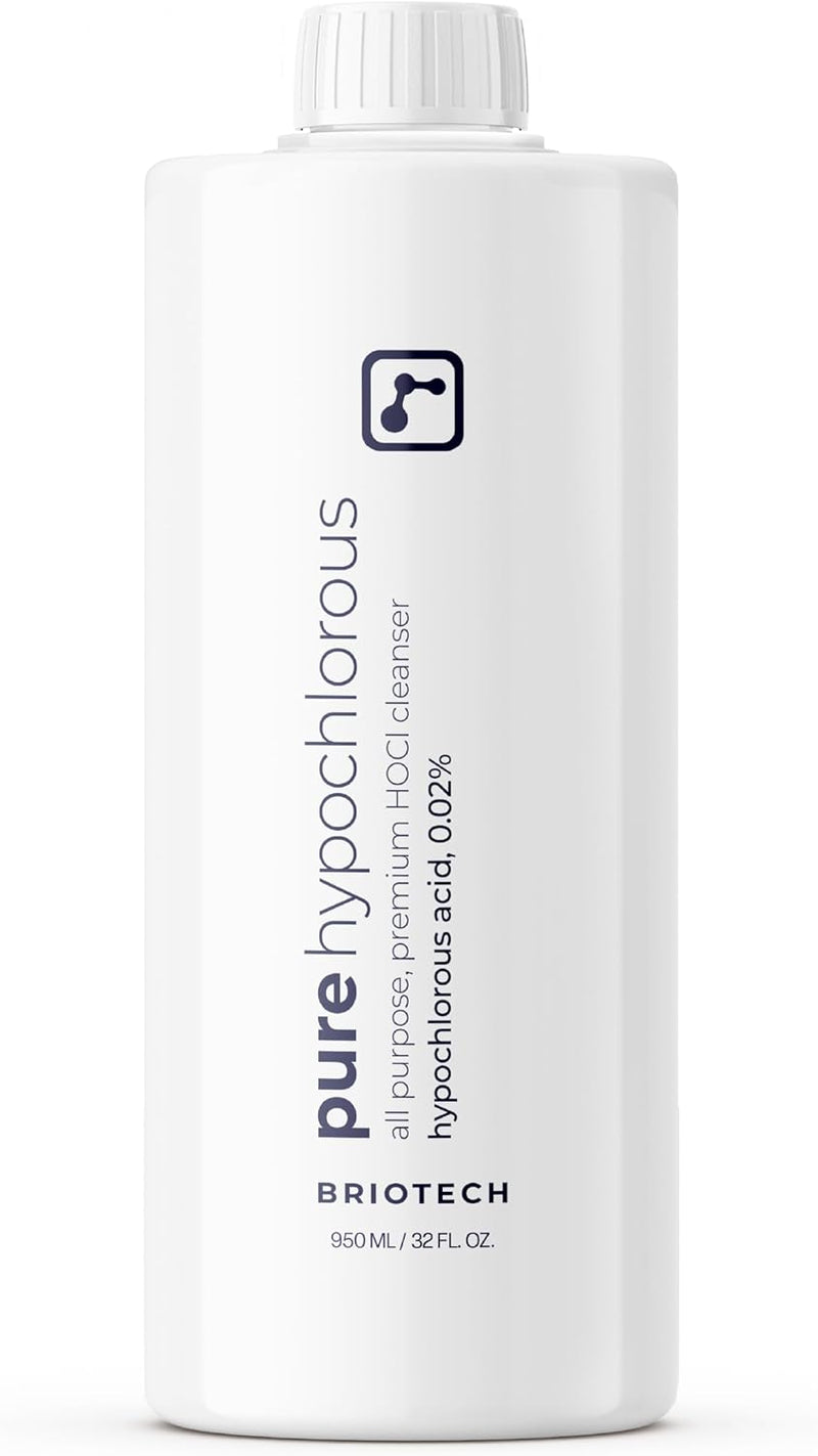 BRIOTECH Pure Hypochlorous Acid Spray and Cleanser, Original Premium HOCl Topical Solution, Multi-Purpose Cleaner, Family Approved & Pet Friendly, 8 fl oz