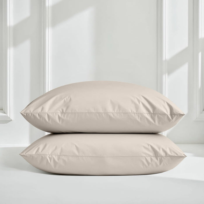 Italic Luxe 100% Australian Cotton Bedding Bundle – Sand Color, Full Size – 400 Thread Count – Soft, Durable & Silky – Includes Fitted Sheet, Flat Sheet & Pillowcases