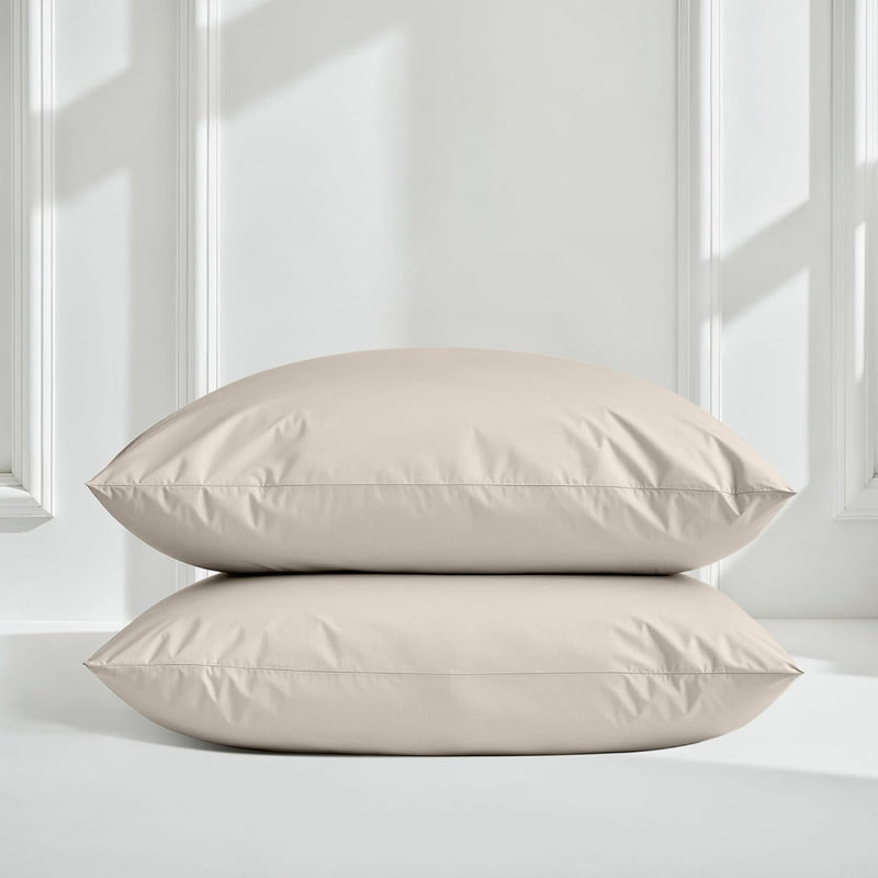 Italic Luxe 100% Australian Cotton Bedding Bundle – Sand Color, Full Size – 400 Thread Count – Soft, Durable & Silky – Includes Fitted Sheet, Flat Sheet & Pillowcases