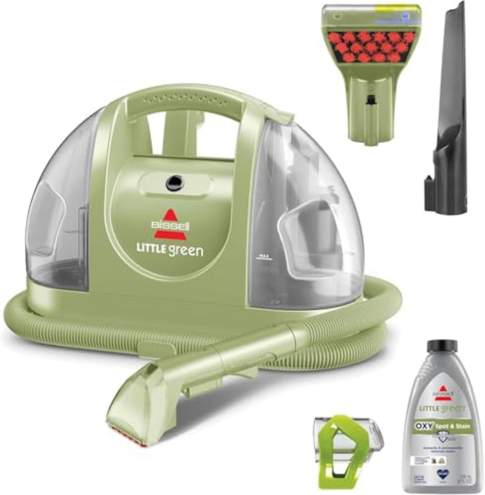 BISSELL Little Green Pet Deluxe Portable Carpet Cleaner and Car/Auto Detailer, 3353, Gray/Blue