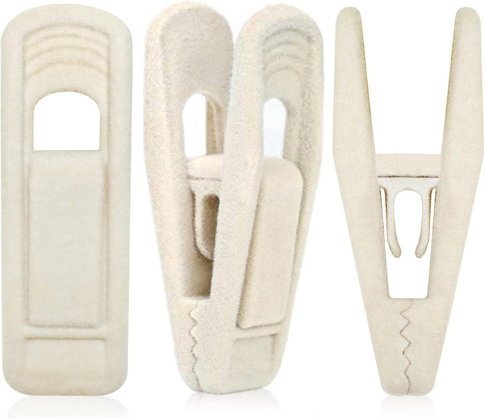 Black Velvet Hangers Clips (80-Pack), Non-Slip Strong Velvet Hangers Clips for Velvet Skirt Hangers, Velvet Pants Hanger Velvet Clips Fit for Thin Velvet Clothes Suit Hangers