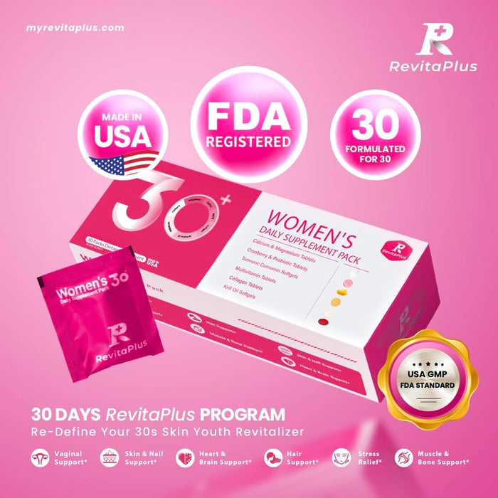 Multivitamin for Women with Vitamin A,B,C,D3,E,K2,Biotin, Collagen,Krill Oil,Cranberries Supports Energy,Wellness,Beauty and Immune - Vitamin Packs for Women Health 30 Packs