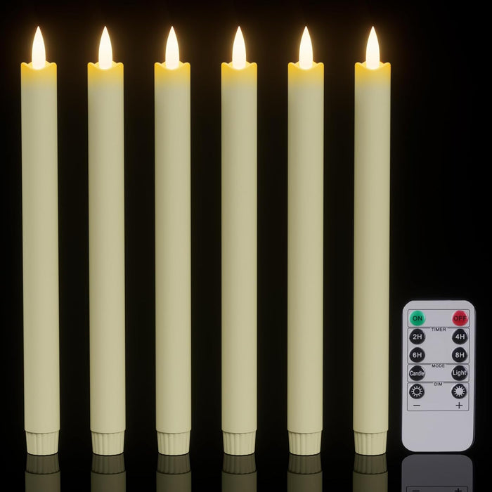 GenSwin Flameless Candles Black 4 Pcs