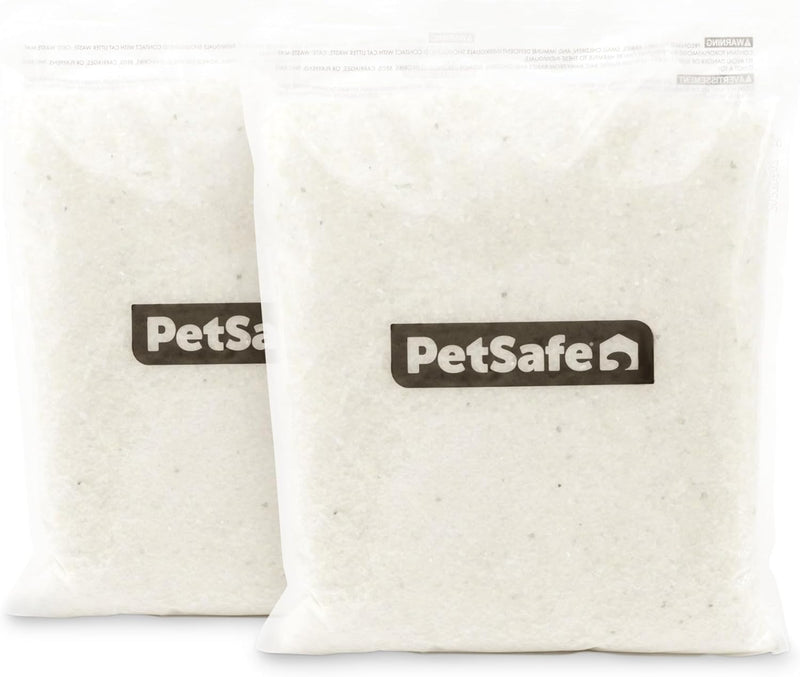 PetSafe ScoopFree Premium Crystal Cat Litter - Outperforms Clay Litter - Refill Packs - Reusable Tray Compatible - Fresh Scent - 4.3 lb Bags - 2 Pack