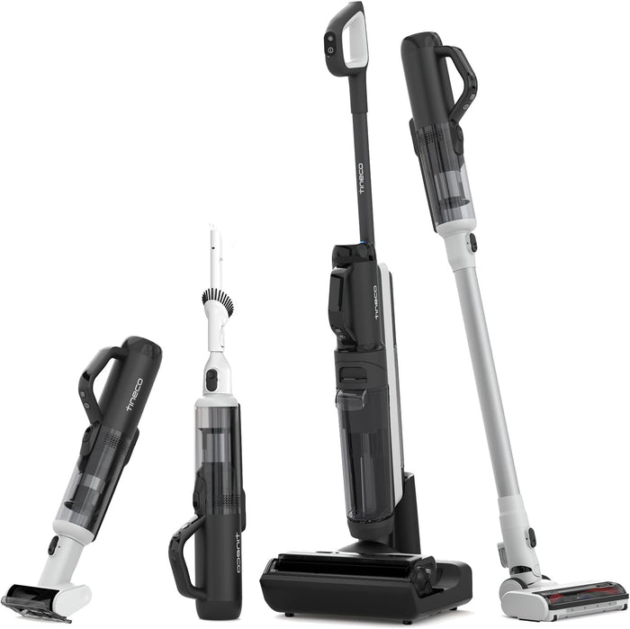 Tineco Floor ONE Stretch S6 Cordless Wet Dry Vacuum Cleaner, 180°Lay-Flat Smart Vacuum Mop, 40 Minutes Long Runtime 158℉ Flashdry Self-Cleaning, Dual-Sided Edge Cleaning Lightweight Floor Cleaner