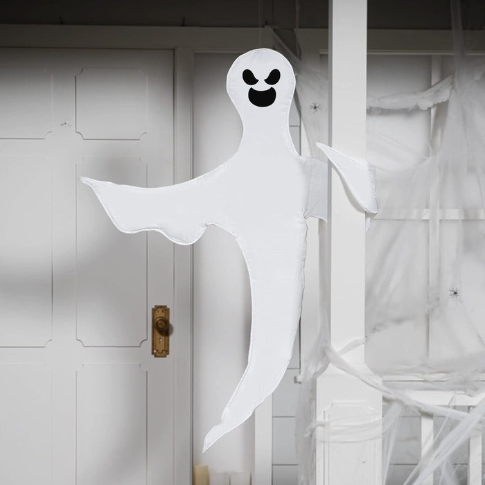JOYIN 53” Halloween Bendable Tree Wrap Ghost Decoration for Halloween Outdoor, Lawn, Tree, Pillar Decorations, Ghost Party Supplies