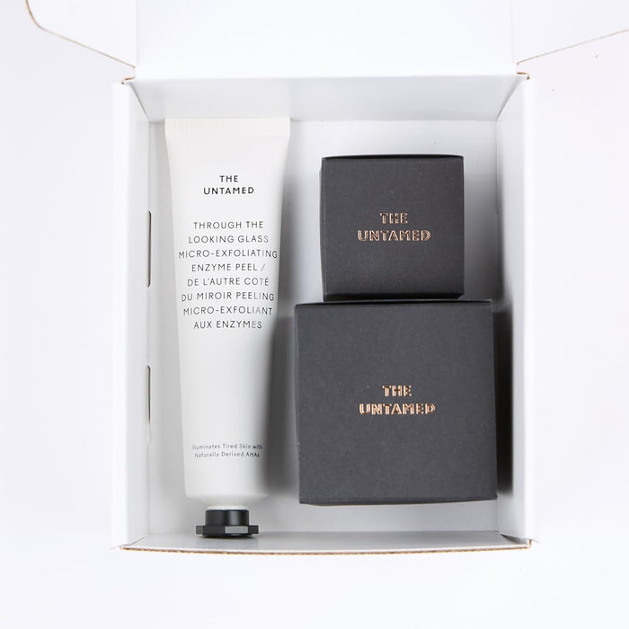 The Untamed Weekly Kit – Complete Facial Skin Care Set – Exfoliator, Overnight Eye Mask, Overnight Face Mask Helps to Hydrate, Even Skin Tone, and Reduce Wrinkles