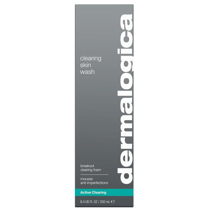 Dermalogica Clearing Skin Wash - Anti-Aging Acne Face Wash - Natural Breakout Clearing Foam with Salicylic Acid and Tea Tree Oil