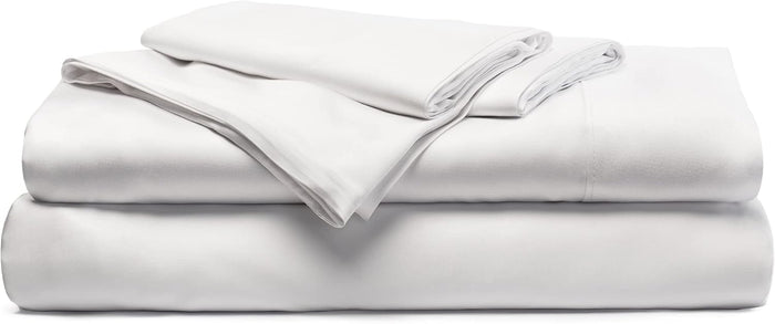 Cariloha Resort 4-Piece Sateen Sheet Set | Blue Lagoon | King | Cooling Sheets for Hot Sleepers