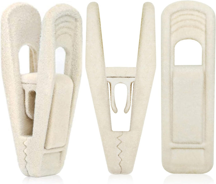 Black Velvet Hangers Clips (80-Pack), Non-Slip Strong Velvet Hangers Clips for Velvet Skirt Hangers, Velvet Pants Hanger Velvet Clips Fit for Thin Velvet Clothes Suit Hangers