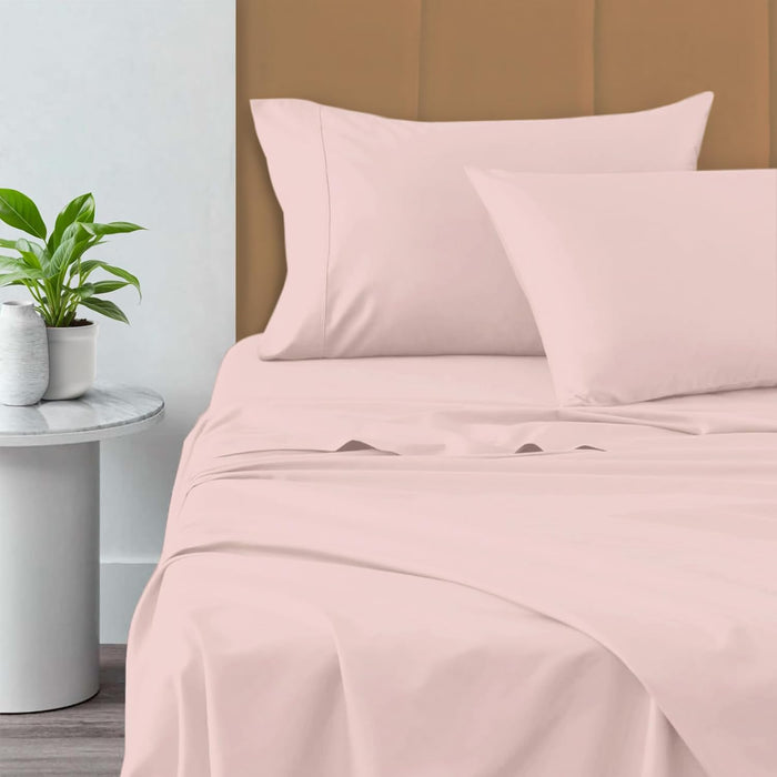 Pizuna Pure 100% Cotton Sheets King Size, 800 Thread Count Long Staple Cotton Crisp Sateen King with 15in Deep Pocket (Baby Blue Cotton Sheets King)