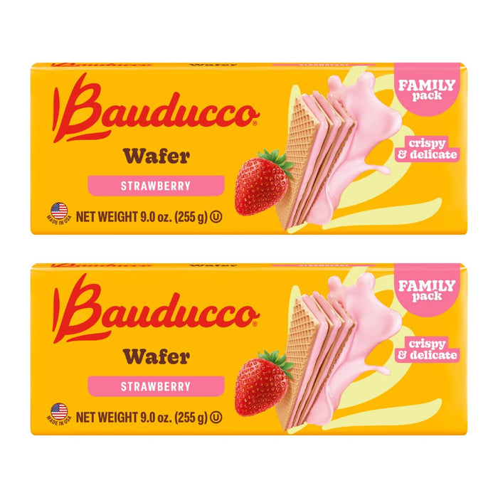 Bauducco Peanut Butter Wafers - Crispy Wafer Cookies With 3 Delicious, Indulgent Decadent Layers of Peanut Butter Flavored Cream - Delicious Sweet Snack or Desert - 5.0 oz (Pack of 1)