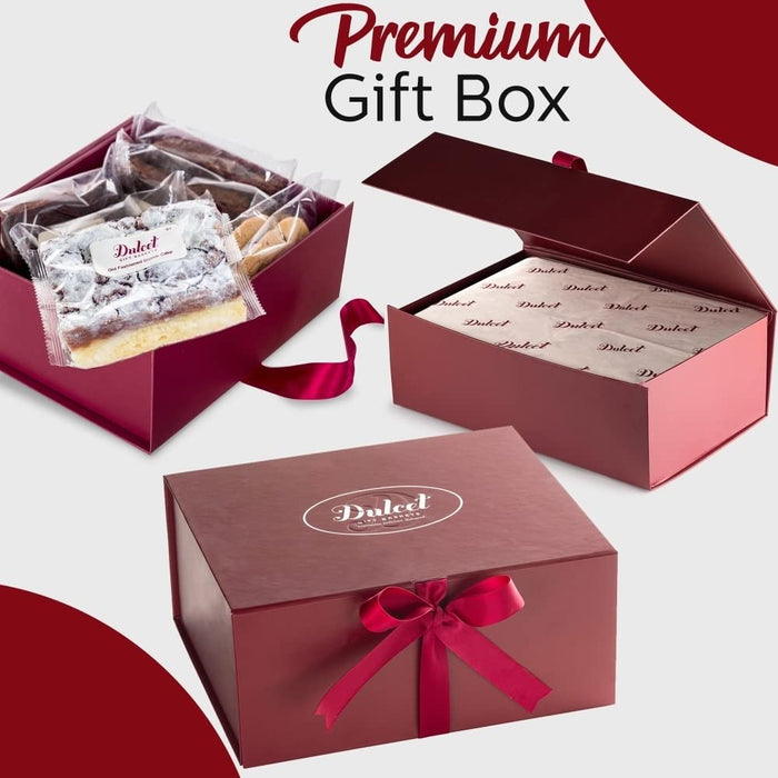 Dulcet Gift Baskets Merry Christmas Gift Baskets for Families Fresh Bakery Sampler Gift Basket Ideal Gift for Holiday Gifting to Women, Business Clients, Neighbors.