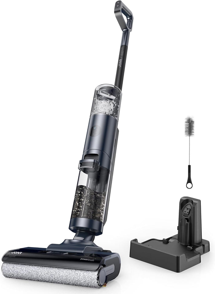 JONR ED12 PRO Wet Dry Vacuum Cleaner,Vacuum Mop All in One, Three Sided Cleaning,Hot Water Self-Cleaning,Hot Air Drying,Tangle-Free,Smart Hard Floor Cleaner Machine with Powerful Suction