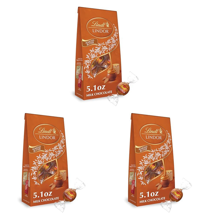 Lindt LINDOR Milk Chocolate Candy Truffles, Milk Chocolate with Melting Truffle Center, 15.2 oz. Bag