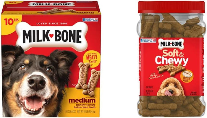Milk-Bone Original Dog Treats Biscuits for Medium Dogs, 24 Ounces (Packaging May Vary)