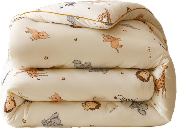 3PCS Comforter Set Queen Size, Ultra Soft Marshmallow Fluffy Comforter Bed Sets, Cute Bedding Set for Kids Girls Teen, Microfiber Lightweight All Seasons Bedroom (Pink Petals)