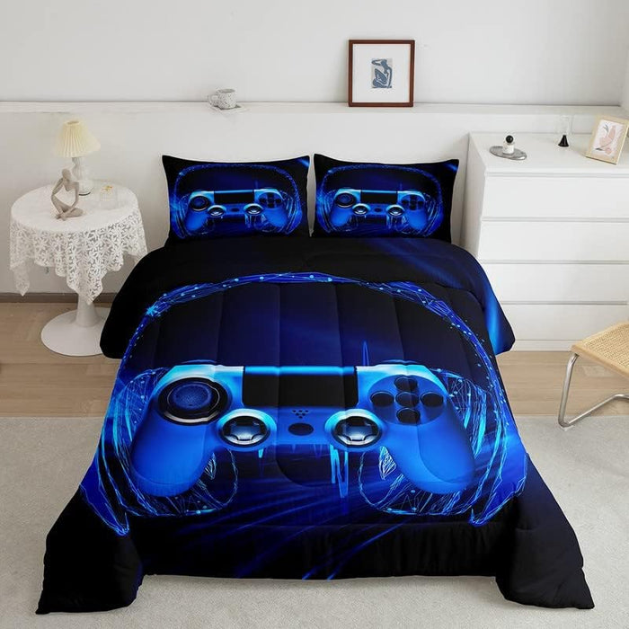 Feelyou Kids Construction Comforter Set Queen Size Bedding Sets for Boys Toddler Children Cartoon Excavator Tractor Comforter Set Construction Machinery Truck Duvet Set Baby Boys Vehicles Cars Bed Set